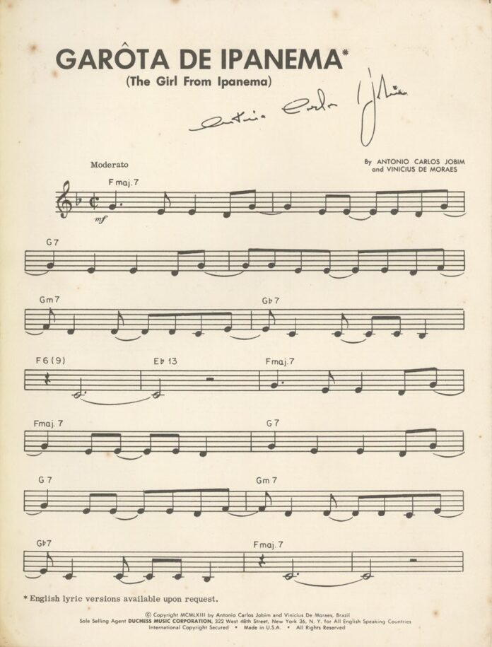 garotadeipanemapartitura